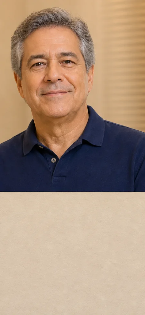 João — sorriso após reabilitação oral completa, consultório no Prado, Belo Horizonte