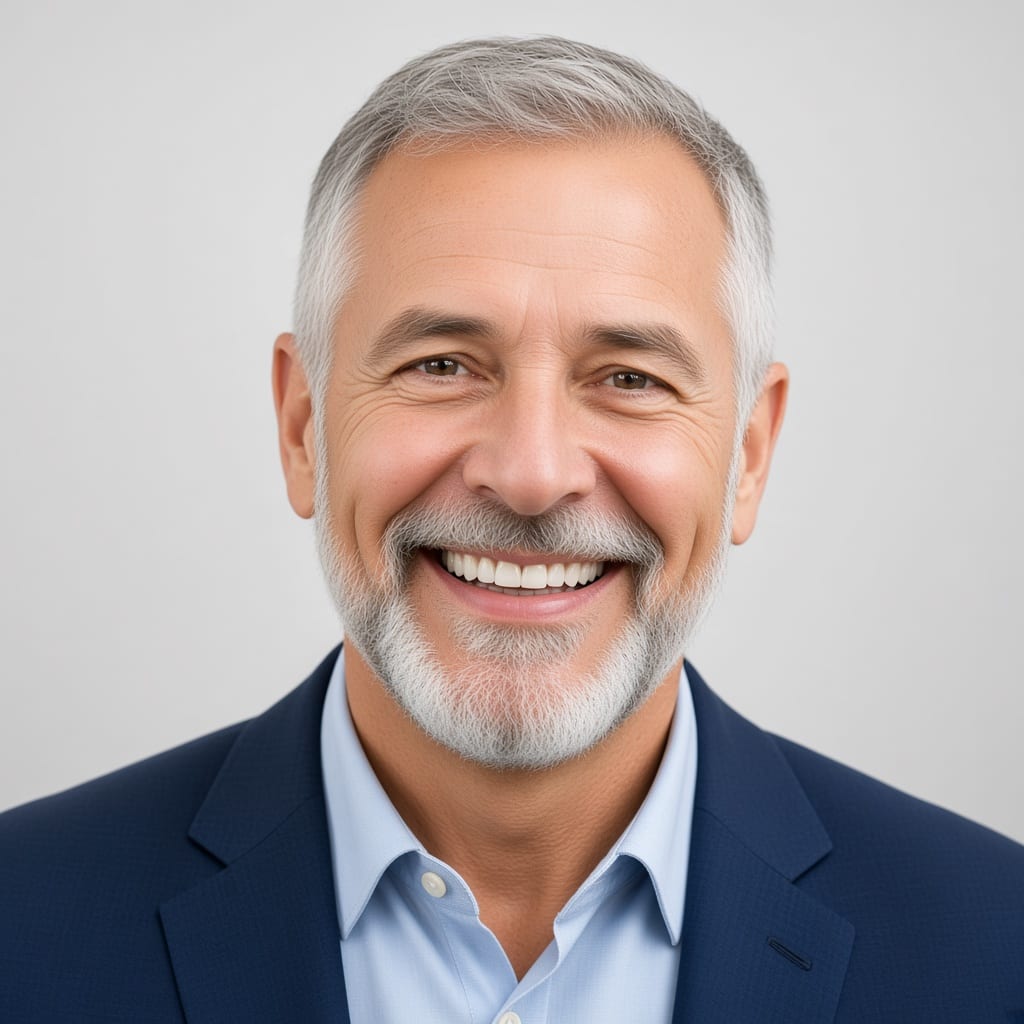 Imagem ilustrativa de sorriso. Não é um caso da clínica.